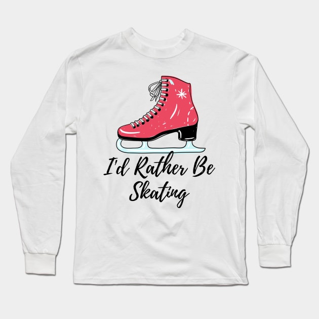 Ice Skating 80 Long Sleeve T-Shirt by TheSeason